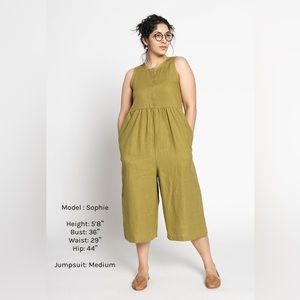 Conscious Clothing Backyard Jumpsuit in Avocado (L) - NWT